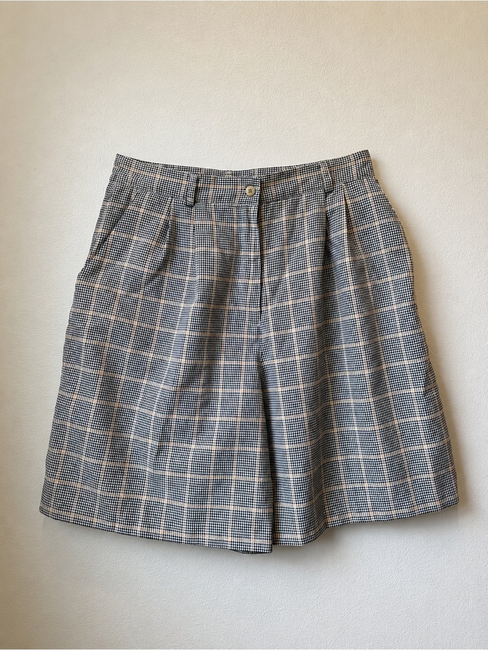 Vintage EP Pro Plaid Pleated Golf Bermuda Shorts Size 14 High Rise 90s Style